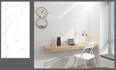 15 PCS White PVC Self-Adhesive Floor Stickers - Easy to Apply Decorative Tiles