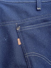 70s Levis Jeans Sz 34 Orange Tab 520 Dark Blue workwear Pants