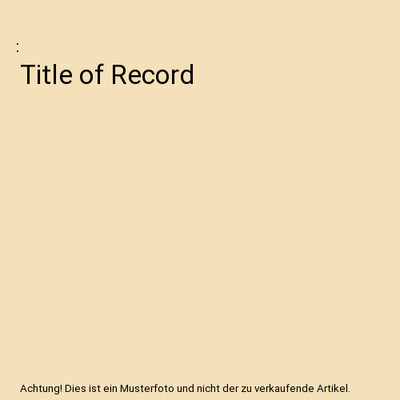 Title of Record