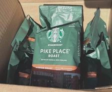 Starbucks 6 Bags of Pike Place Medium Roast Ground Coffee, 18oz old stock