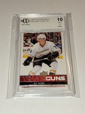 MAT CLARK DUCKS 2012-13 UPPER DECK YOUNG GUNS ROOKIE RC # 201 GRADED 10