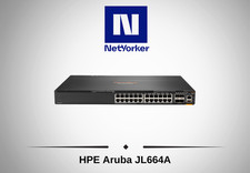 JL664A HPE Aruba 6300M 24 Port 24x1GbE CL4 PoE 4x SFP56 Managed Switch