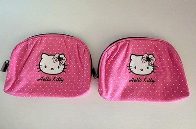 Hello Kitty - Kosmetiktasche - pink-weiß-gepunktet