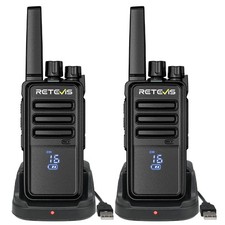 Retevis RT68H Hidden Display FRS VOX Type-C Portable Walkie Talkie 2 Pack