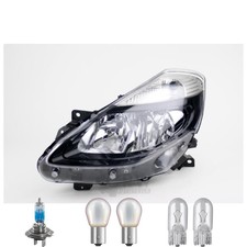 Scheinwerfer links Schwarz inkl. Premium Lampen für Renault Clio III BR0/1 CR0/1