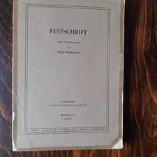 Paul Woldstedt Festschrift zum 70. Geburtstag...