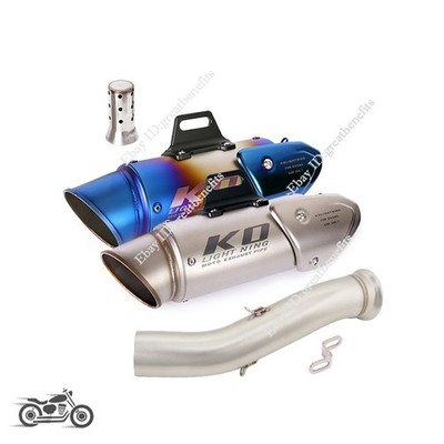 For CFMOTO NK800 2023-2025 Mid Exhaust Link Pipe Slip On 310mm Muffler Silencer