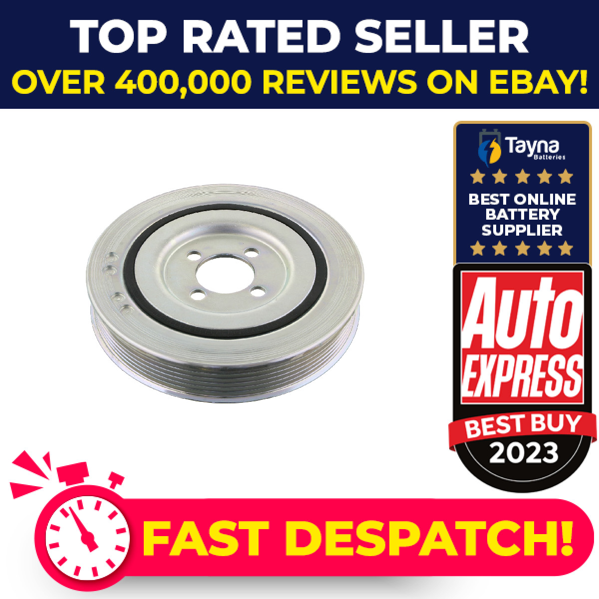 Crankshaft Pulley fits CITROEN NEMO AA 1.3D 2010 on Belt 0515W5 515W5 Febi New