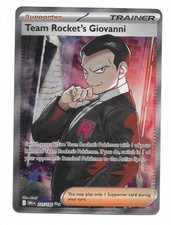 Team Rocket's Giovanni 225/182 Sv10: Destined Rivals Holo Pokemon TCG - NM