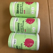 3 BottleBloom Nutrition Greens & Superfoods Powder Mixed Berry 25 Servings 4.8oz