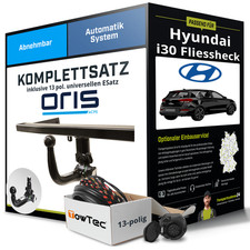 Für HYUNDAI I30 PD, PDE, PDEN Anhängerkupplung abnehmbar +eSatz 13pol uni 18-