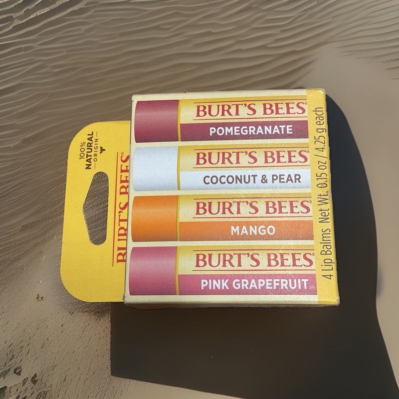 Burts Bees 4 Pack Superfruit Moisturizing Lip Balm Free Shipping