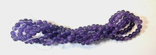 ONE STRAND GENUINE SMOOTH AMETHYST 7MM BEADS 16" STRAND BELOW WHOLESALE
