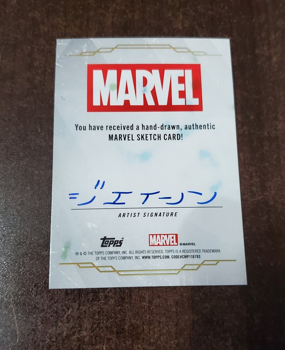 2025 Topps Chrome Marvel Sketch Artist Card 1/1 Silver Surfer- By