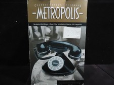 Conair Corporation Vintage Electronics Metropolis Black Phone HAC SW2505 / NEW 