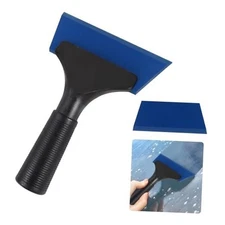  Small Squeegee for Car, Rubber Window Squeegee, Mini Automotive Window Blue