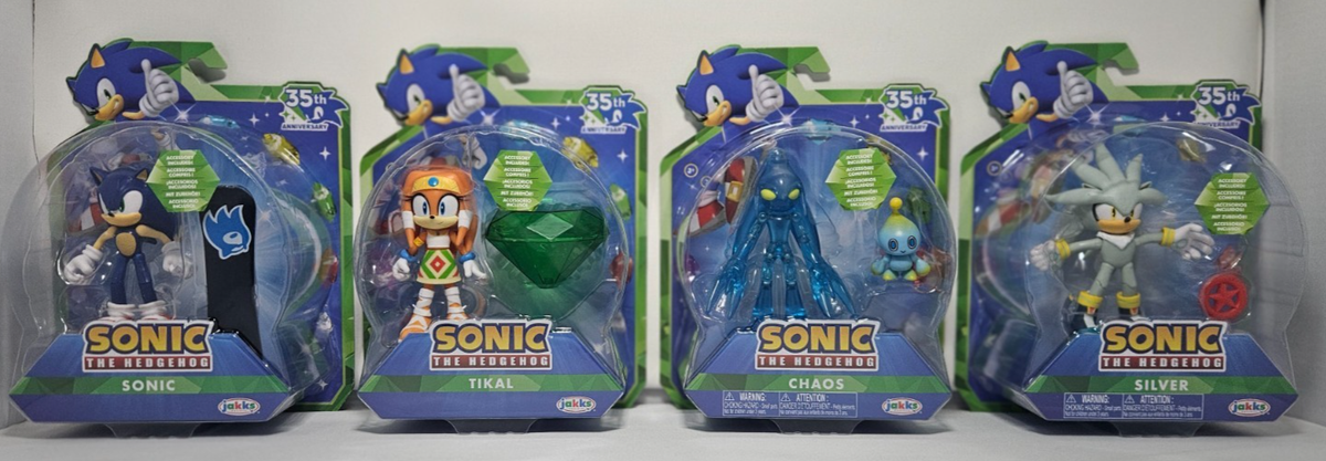 Sonic The Hedgehog 35th Anniversary 4” Action Figures Brand New