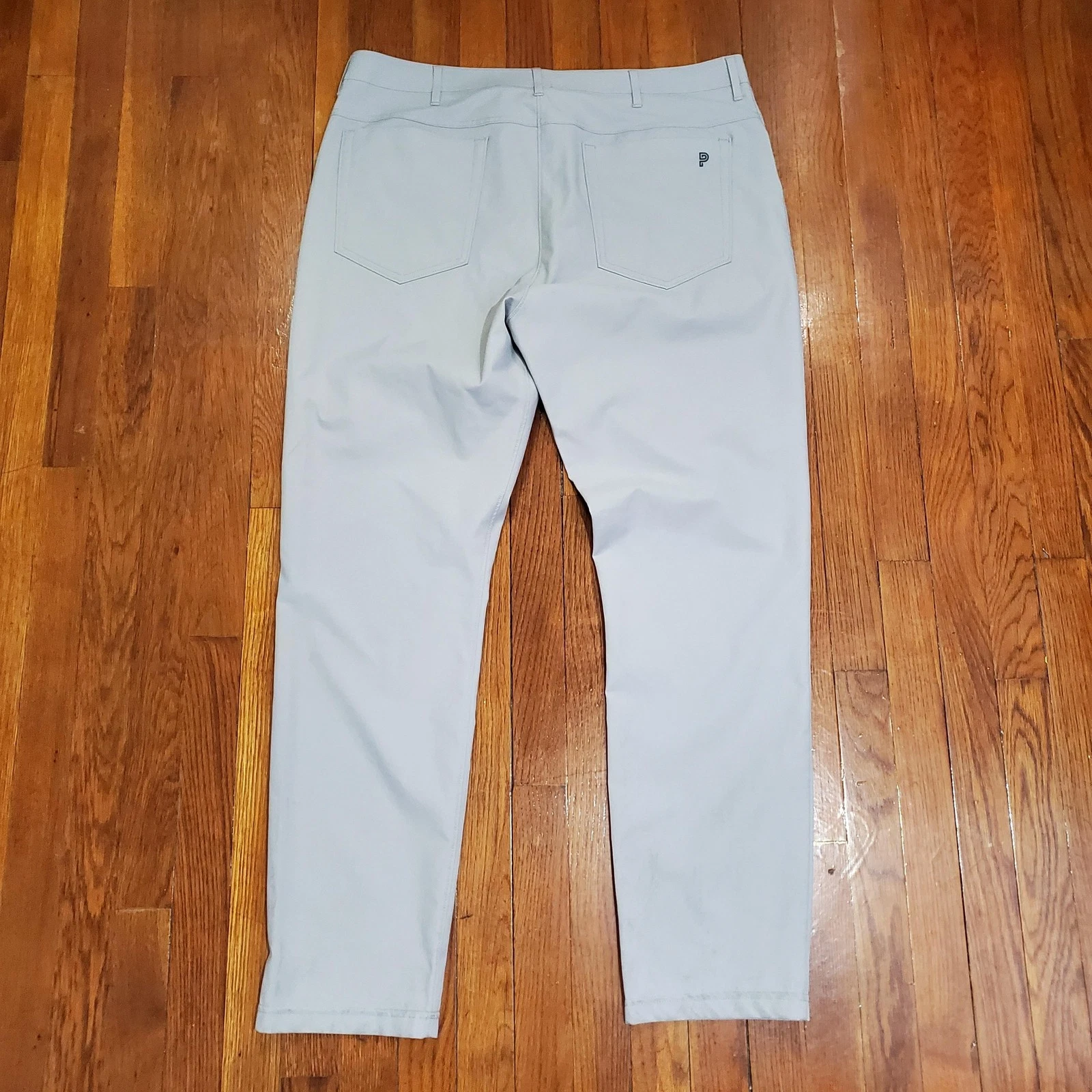 Public Rec Pants Mens 38x34 Gray Lightweight Chino 5 Pocket Travel Casual Tech