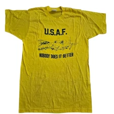 Vintage 70s/80s U.S.A.F Nobody Does It Better T-Shirt Mens Sz L USA Single Stit 