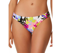 Bar III Women Paradise Garden Tab-Side Hipster Bikini Bottoms Multi Size L 1875