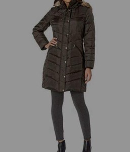 michael kors parka womens green