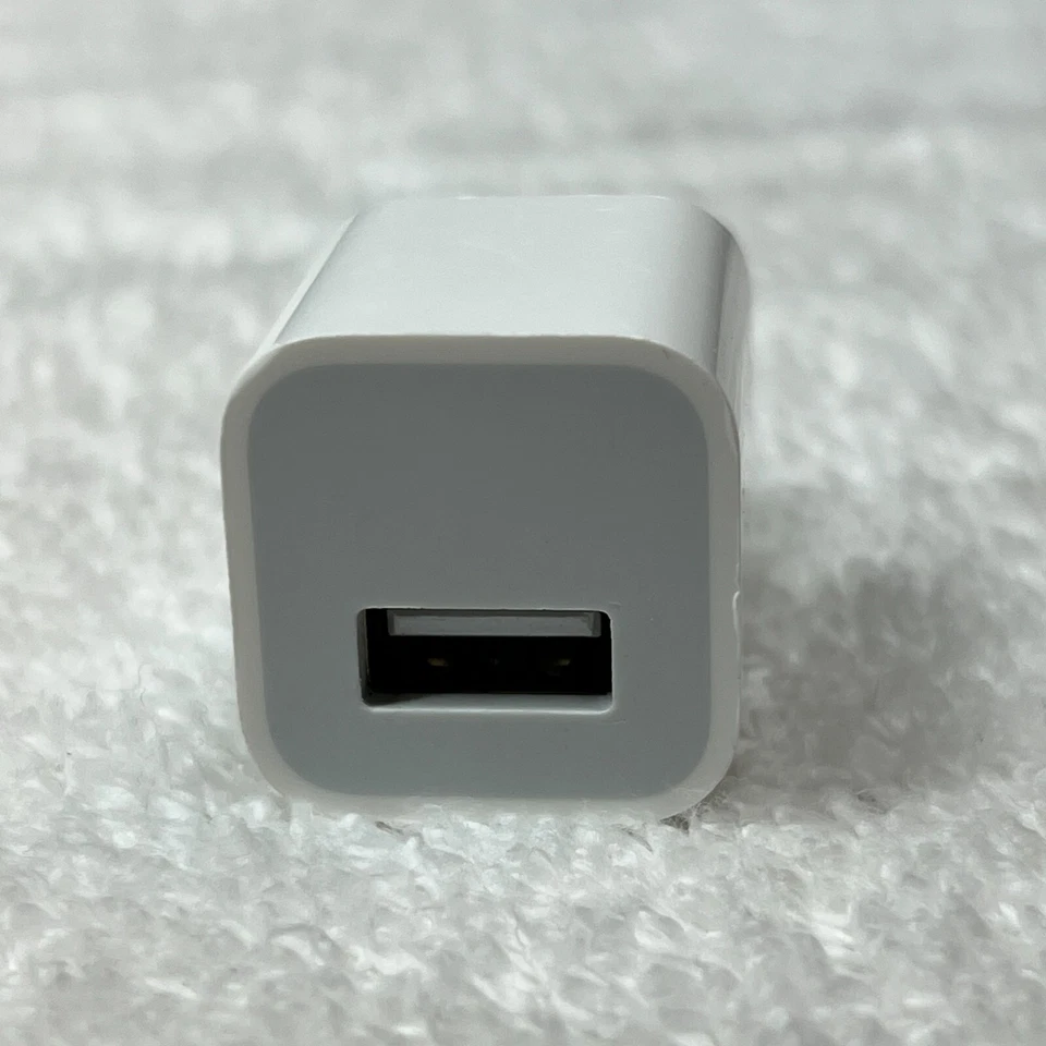 OEM Genuine Original Apple 5W USB Wall Charger Power ADAPTER Cube A1385 - Image 2 of 3