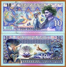 Pacific States of MMP, $10 2018 Private Issue Polymer Turtle, Pearl Diver