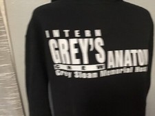 Grey's Anatomy Black Hoodie Sweatshirt - Size Small
