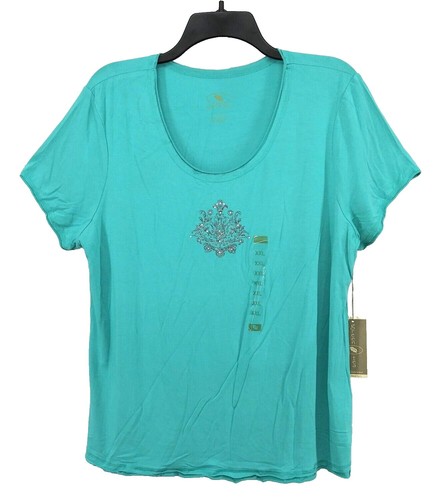 Green Tea Mauve Short Sleeve Double Ruffle Shirt M Short Sleeve