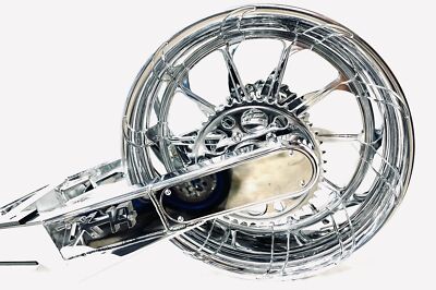 2006-2011 Kawasaki Ninja ZX14 330 Fat Tire Kit Chrome Tornados