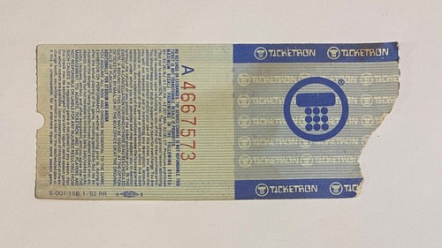 DAVE EDMUNDS Ticket Stub 5/13/1982 The Metro Boston, MA - Picture 2 of 2