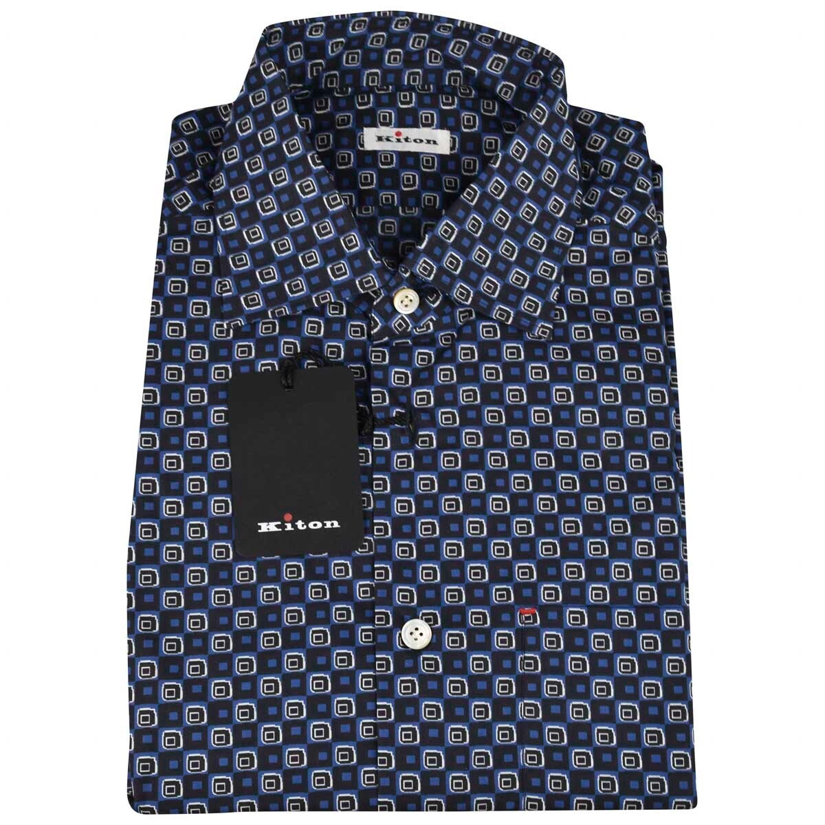 НОВАЯ РУБАШКА KITON ИЗ 100 ХЛОПКА 155 US 39 EU S21C4890 55390₽