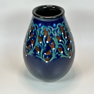 Antique Max Laeuger Art Pottery Vase Karlsruhe Art Nouveau, ca. 1920s