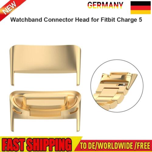 2pcs Samrtwatch Strap Adapters for Fitbit Charge 5 Band Connectors (Gold) - Bild 1 von 6