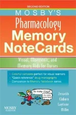 Mosby's Pharmacology Memory NoteCards: Visual, Mnemonic, and Memory Aids  - GOOD