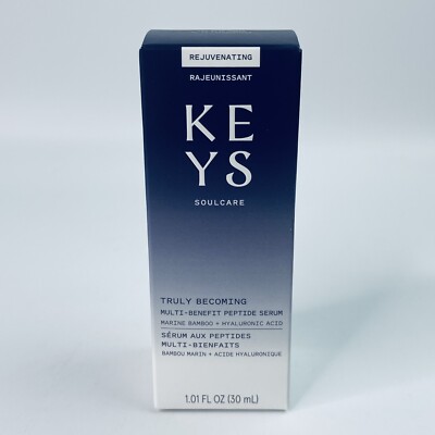 Keys Soulcare Truly Becoming Multi Benefit Peptide Serum 1 Oz /30mL Rejuvenating