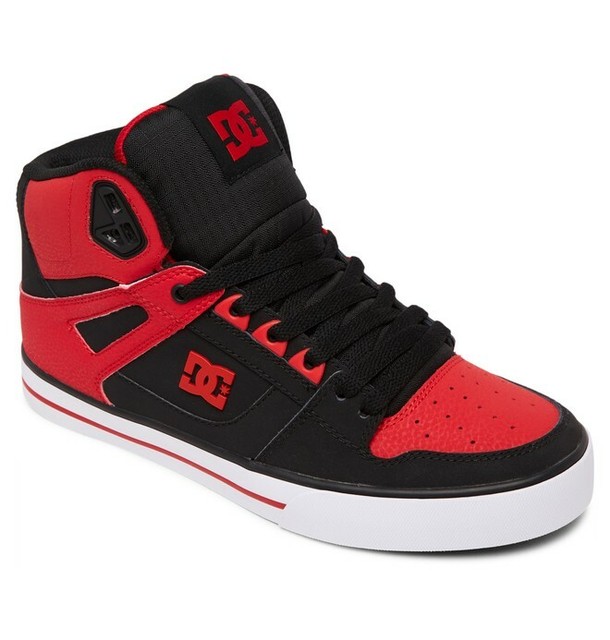 red dc high tops