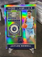 2019-20 Panini Contenders Optic Jaylen Nowell Rookie Ticket #136 Silver