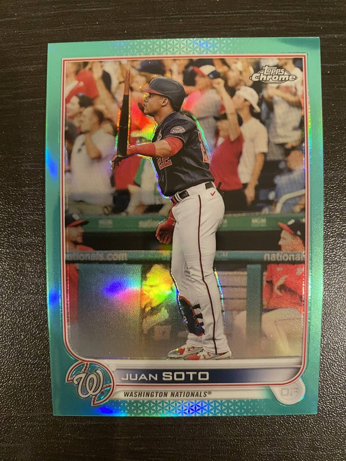 2022 Topps Chrome #129 Juan Soto Aqua Refractor #'d 92/199