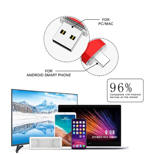 USB Stick 2TB 1TB 512 GB 256 GB 128 GB 64GB 32GB 16GB 8GB 4 GB Usb Typ C OTG - Bild 4 von 17