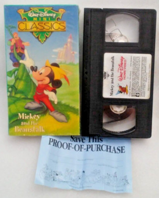 Walt Disney Mini Classics Mickey and the Beanstalk (VHS, 1991, Buena ...