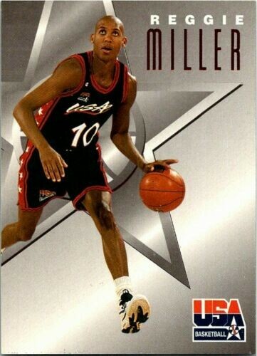 1996 Skybox Texaco USA Basketball #5 Reggie Miller Indiana Pacers 🔥🏀🔥