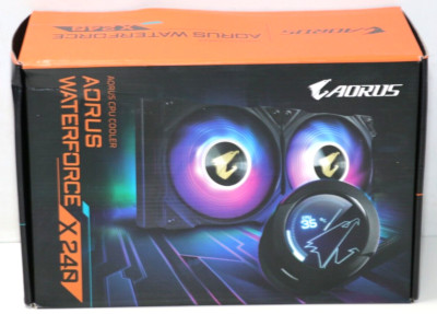 Gigabyte AORUS Waterforce X 240 CPU AIO Flüssigkeitskühler mit LCD Display,gebr.