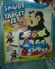 Vintage Galoob Smurf Target Set Escape from Gargamel in box
