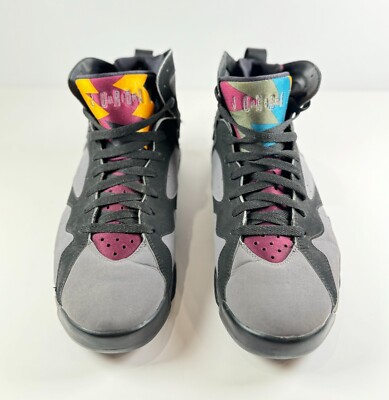 Nike Air Jordan 7 Retro Bordeaux Shoes Men Gray Athletic