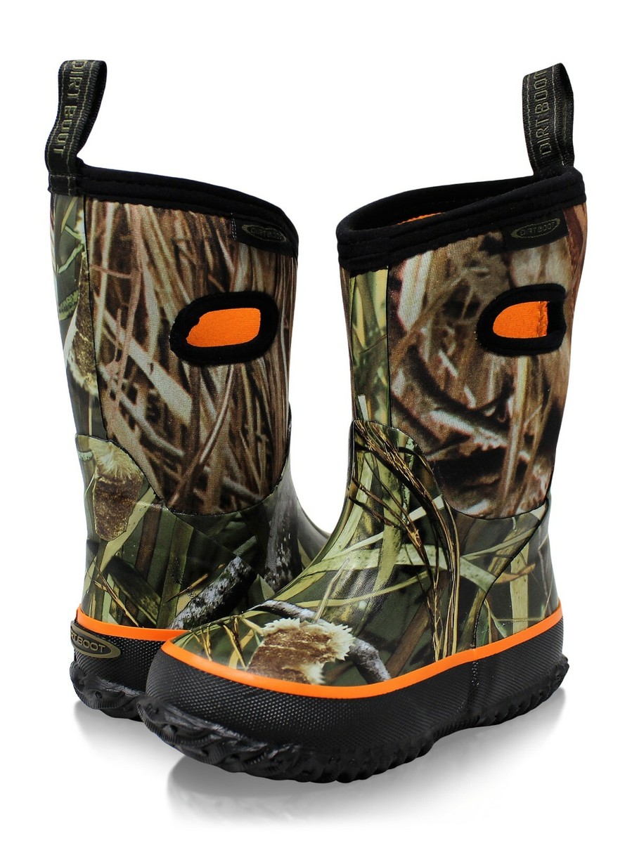 Fishing Boots Muck Neoprene Wellies Dirt Boot Boys Girls Thermal