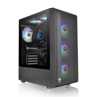 Thermaltake S200 TG ARGB Mid Tower Black, CA-1X2-00M1WN-00
