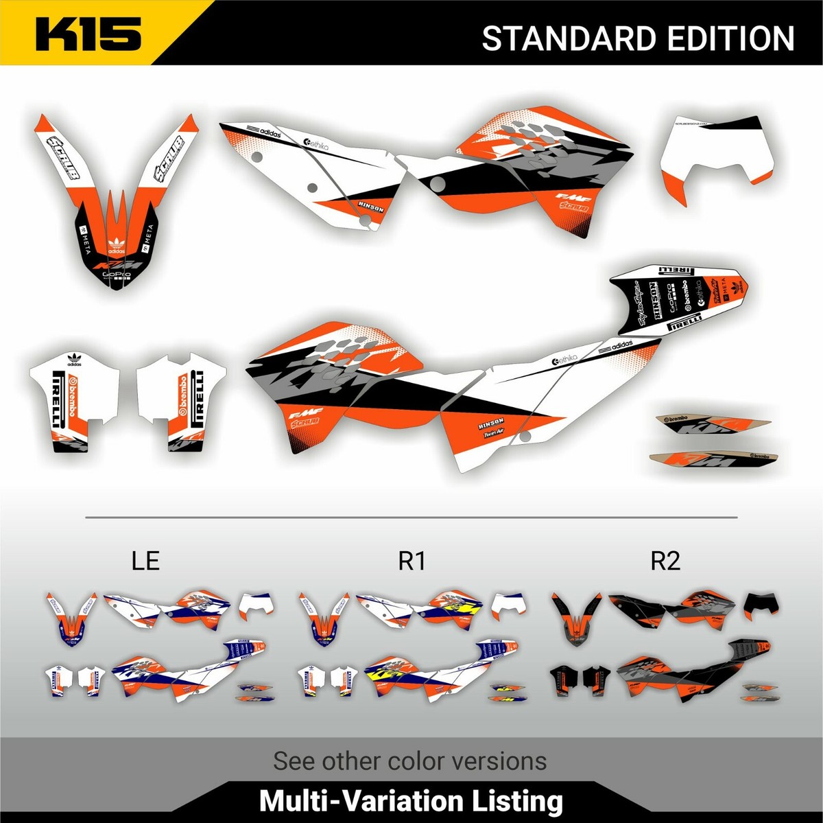 Graphics KTM XC-W XCF-W 2008 2011 125 200 250 300 400 450 530