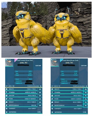 Ark Survival Ascended PVE HIGH MELEE SNOW OWL PAAR XBOX/PC/PS5