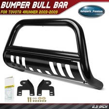 2.5 Black Bull Bar Bumper Grille Guard With Skid Plate For Toyota 4runner 03-09